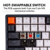 Keychron K2 Wireless Bluetooth/USB Wired Gaming Mechanical Keyboard, Hot-swappable 75%