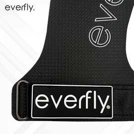 Everfly Fitness Gloves for Crossfit - Grips Men Women - Without Holes - Carbon Fibre - Training Gloves - Gym Calisthenics Equipment - Sports Gloves Pull-Up (Black, E+)