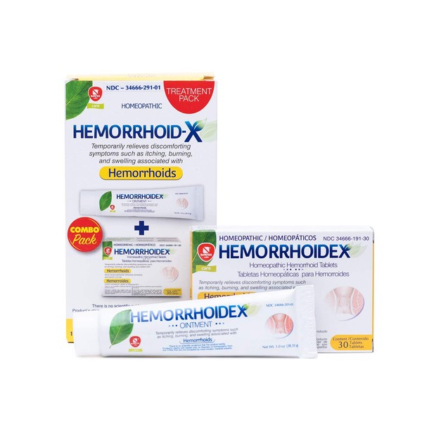 Nartex Hemorrhoid X Treatment Combo Pack 1 Tube & 30 Tablets