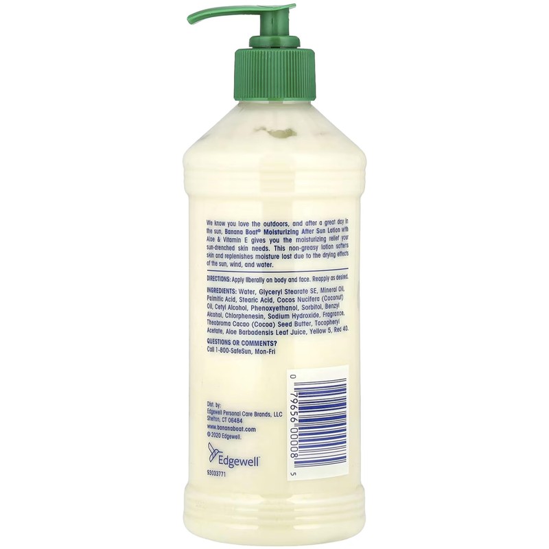 Banana Boat Aloe After Sun Lotion Pump 16 Ounce (473ml)