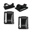 4pcs Black Water Bladder Tube Clips for Hydration Pack,Universal Hydration