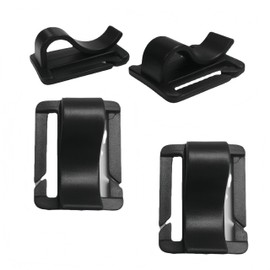 4pcs Black Water Bladder Tube Clips for Hydration Pack,Universal Hydration Pack Water Bladder Bag Beverage Tube Clip Outdoor Backpack Water Bladder Hose Hose Clip,Camping and Hiking Accessories