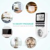 Digital timer socket, Maxcio timer switch with 10 configurable weekly