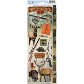 Paper House STCX-0121E Cardstock Stickers, Hunting Season