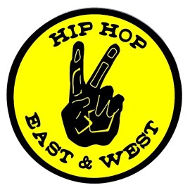 HIP HOP EAST & WEST STICKER KAPTOP STICKER HARD HAT STICKER HELMET STICKER