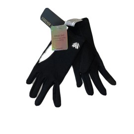 Unbranded Ladies/Teen Black Reflective Running Gloves