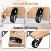 Small Gate Wheel,Wooden Gate Wheel,Anti-Sag Door Bottom Support Wheels,Solving Friction