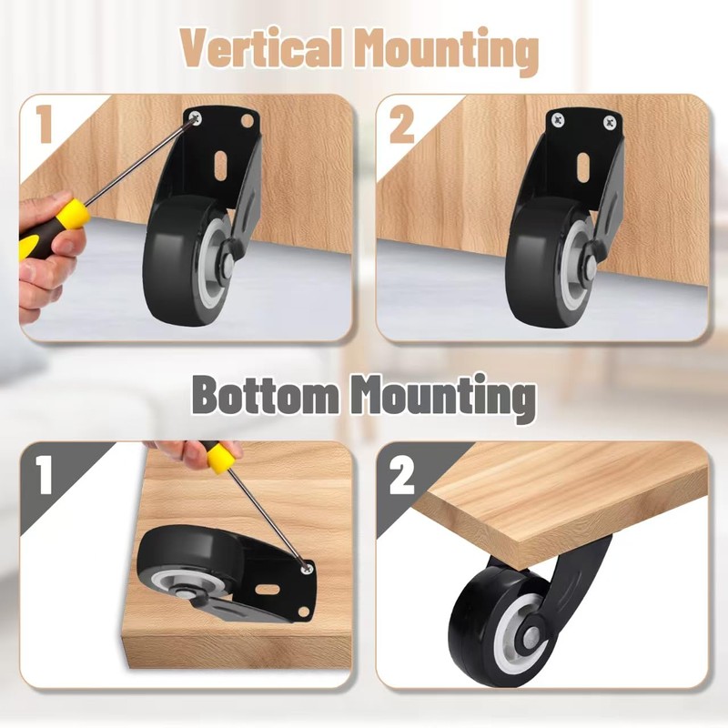 Small Gate Wheel,Wooden Gate Wheel,Anti-Sag Door Bottom Support Wheels,Solving Friction