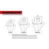 Premium BBQ Gloves - Aramid/Nomex - Black/Red - Set of