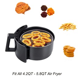 Air Fryer Racks Three Stackable Dehydrator Racks 304 Stainless Steel Air Fryer Basket Toast Rack Air Fryer Accessories Fit All 4.2-5.8QT Air Fryer,Oven,Press Cooker