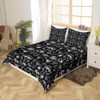 Mushroom Retro Kids Duvet Cover Set Queen Size,Abstract Hand Drawn