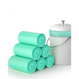 Compostable Trash Bags 1.2 Gallon 150 Packs,AYOTEE Compost Bags,Small Biodegradable Trash Bags Green Are Suitable For 1-2 Gallon And 4-8 Liter Small Trash bags can liner