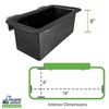 Plastic Tool Tray - Bucket Mounted - Large - Outside