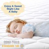 MUXHOMO 2 Pack King Size Mattress Protector, 100% Waterproof Quilted