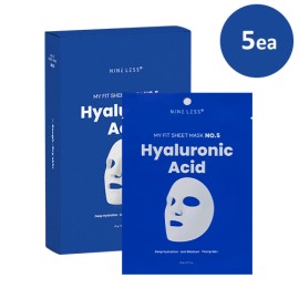 NINELESS [NINELESS]My Fit Sheet Mask No.5 Hyaluronic Acid (5ea)
