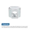 sourcing map T Nuts, 100pcs - Nickel Plated Carbon Steel
