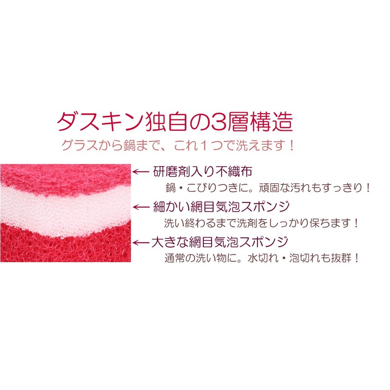 Duskin Sponges Hard Type Antibacterial Leaf Shape (For Kitchen) 12
