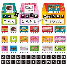 Headu - Montessori Writing Laboratory Educational Game, Multi-Colour (IT23578), Italian Language