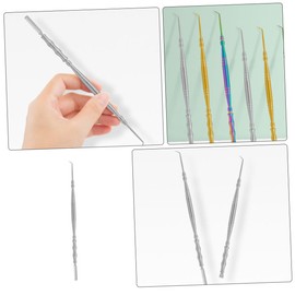 Frcolor Bamboo Eyelash Perm Stick Stainless Steel Eyelash Perm Assistant Eyelash Separator Tool Eyelash Lifting Tool Metal Eyelash Separator