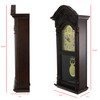 Bedford Clock Collection 25.5 Inch Antique Mahogany Cherry Oak Chiming
