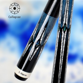 Collapsar CA Pool Stick with 1X1 Hard Case,58" Maple Professional Billiard Cue Stick,19-21 oz Pool Cue Set