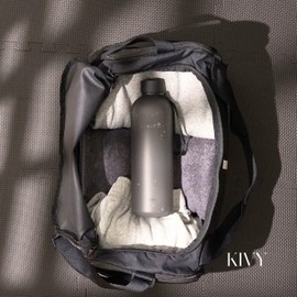 KIVY Large Water Bottle 50oz [Lightweight & Shatterproof] Fits Backpack & Cupholder for Travel, Sports, School - Clear water bottle no straw - 1.5 Liter water bottles plastic - 50oz Water bottle