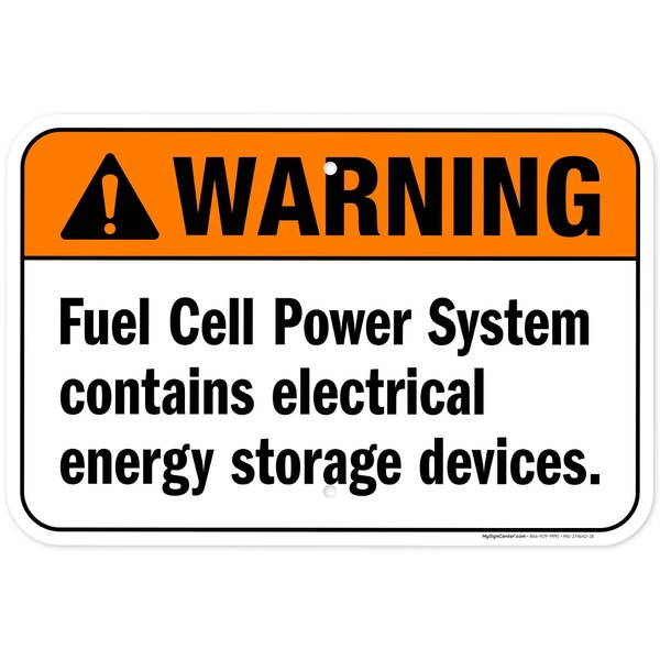 Warning Fuel Cell Power System Contains Electric Energy Storage Devices