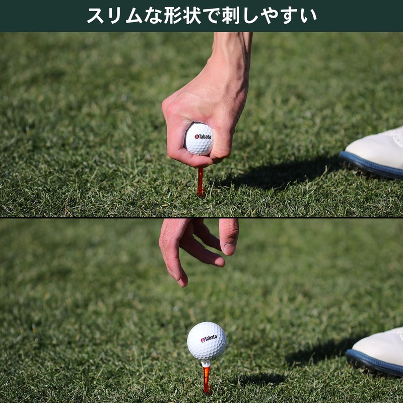 Tabata GV1420A 62 Golf Tee, Plastic Tee, Regular Tee, For