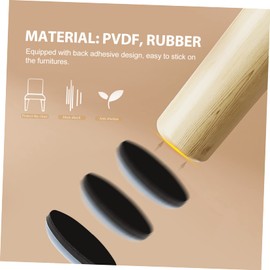 TEHAUX 8pcs Table and Chair Mats Table Foot Pads Floor Pads Furniture Leg Protectors Small Chair Leg Floor Protectors Rubber