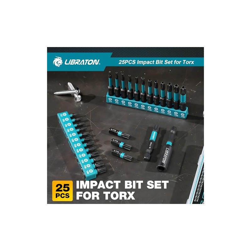Security Torx Bit Set, 25PCS Tamper Proof Torx Bit Set,