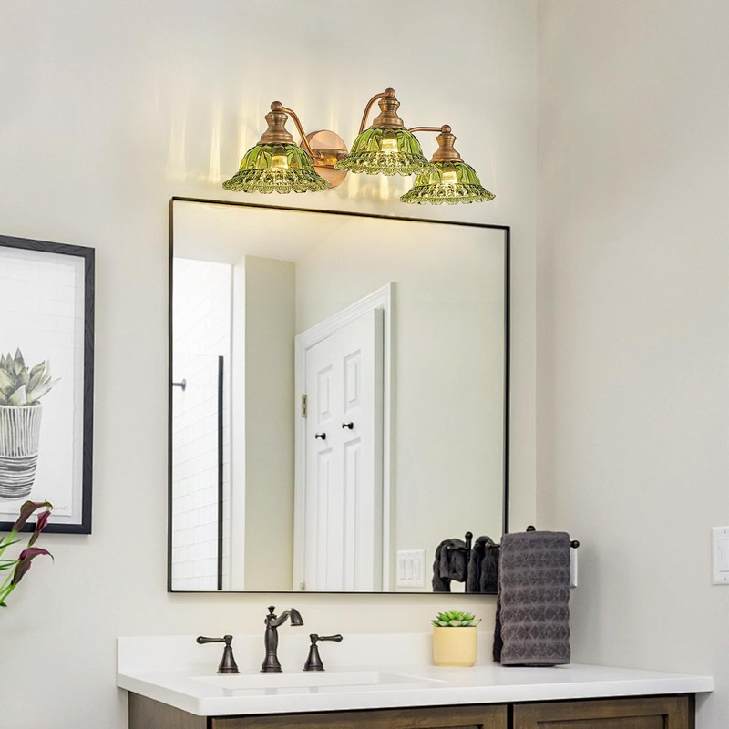 XIEDUN Green 3 Light Vanity Light Bathroom Light