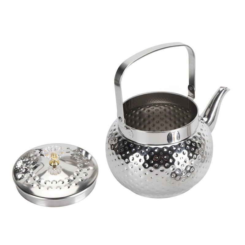 Stainless Steel Teapot with Removable Filter Metal Tea Kettle Coffee