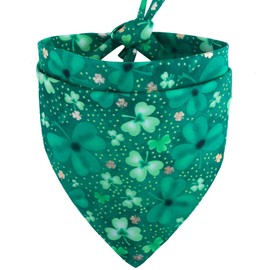 KZHAREEN St. Patrick's Day Dog Bandana Reversible Triangle Bibs Scarf Accessories for Dogs Cats Pets