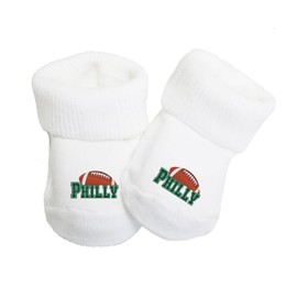 Future Tailgater Baby Toe Bootie Socks for Philadelphia Fans