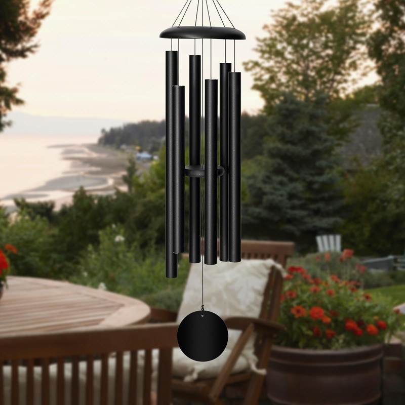 UNSENiii Wind Chimes for OutsideDeep Tone, 45 in Large Wind