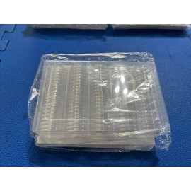 GTE 100PCS 30mm Silver Gold Coin Cases Capsules Holder Clear Plastic Round Storage