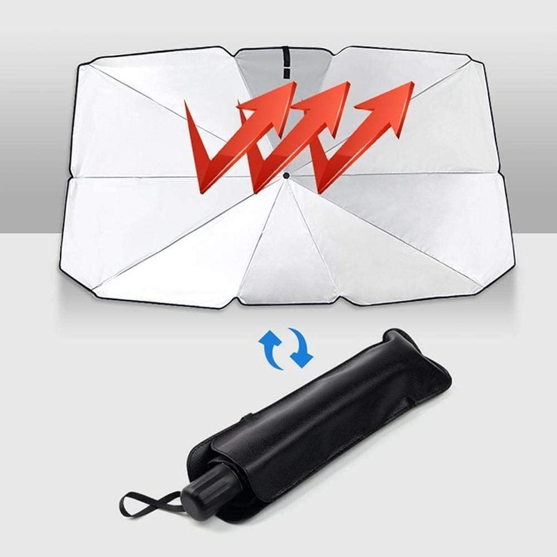 Car Sunshade, Front (Folding Umbrella Specifications, Titanium Insulation Material), Sunshade,
