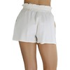 ToBeInStyle - Pantalones cortos de tela para mujer, color liso