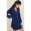 eberjey Women's Gisele Sleepshirt, Navy/Ivory, Small