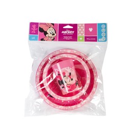 Lulabi Minnie Cosmo 3-teiliges Set für Jungen, Polypropylene, Pink, Verziert