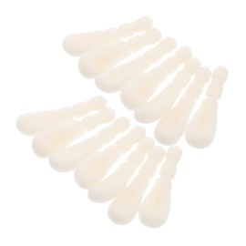 TOVINANNA 50pcs Flocking Lip Brush Replacement Heads for Makeup Soft Cotton Applicator for Even Lip Gloss Application for Daily Use Parties and Dates