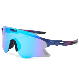 Cyxus 1286 Sports Sunglasses, UV Protection, UV Protection, Ultra Lightweight, Bicycle, Climbing, Fishing, Baseball, Golf, Running, Driving, Biking, Tennis, Skiing, purple