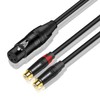 DREMAKE Dual RCA Female to XLR Female Audio Unbalanced Cable