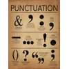 ECHO-LIT, LLC Punctuation Writing and Grammar Poster for Home, Office,