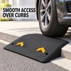 SucceBuy 3-Inch Rubber Threshold Ramp, 35.5 x 18 In Non-Slip