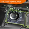 CUSAUTV 10" Under Seat Speaker Pod Panel for Maverick R,