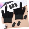 CORHAD 1set Gaming Gloves for Sweaty Hands Touchscreen Finger Sleeves