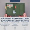 VON HEESEN Men's Leather Wallet with RFID Protection - Genuine