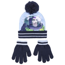 CERDÁ LIFE'S LITTLE MOMENTS Boys Buzz Lightyear Hat Children's Set Winter Clothing Set with Winter Hat & Gloves Blue Coin Set, One Size, blue