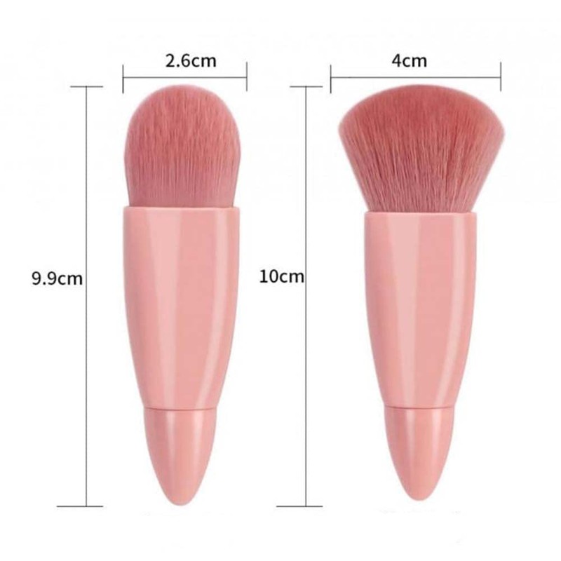 Easy-taken Travel Makeup Brush Set, COSHINE 5pcs Mini Complete Function